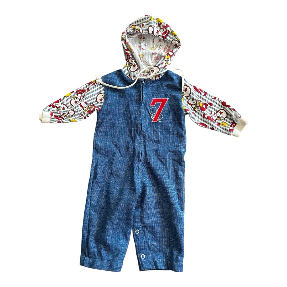 Vintage 1970s Healthtex football onesie Size 12 months